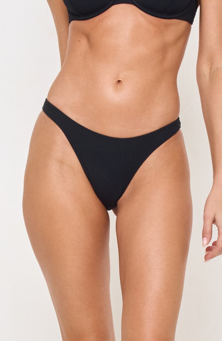 LSPACE Donnie Bitsy Bikini Bottoms, Main, color, Black