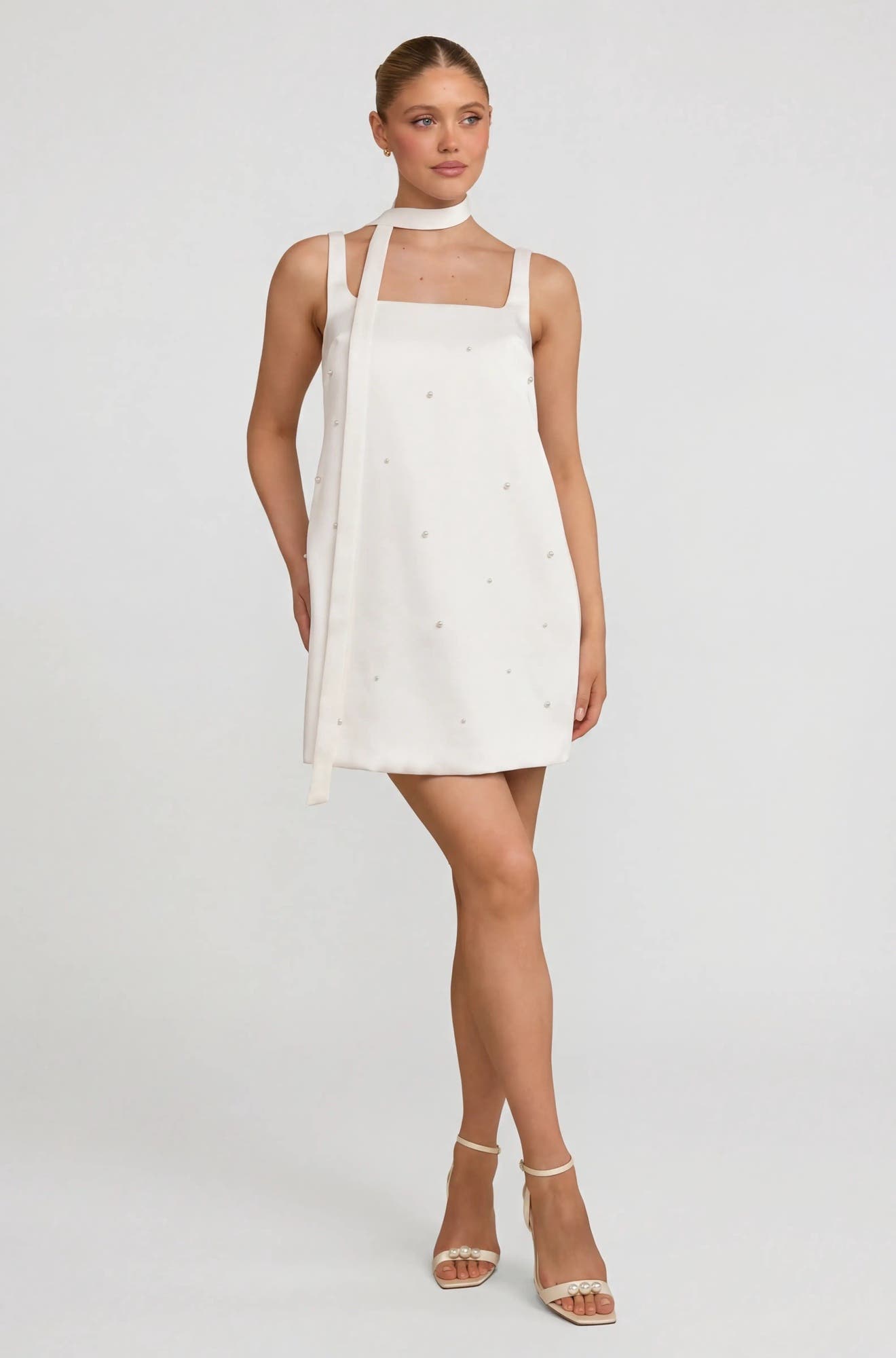 Anya Scatter Bead Mini Dress - image 2