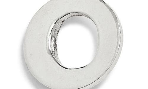 Nashelle Initial Charm In Sterling Silver - O