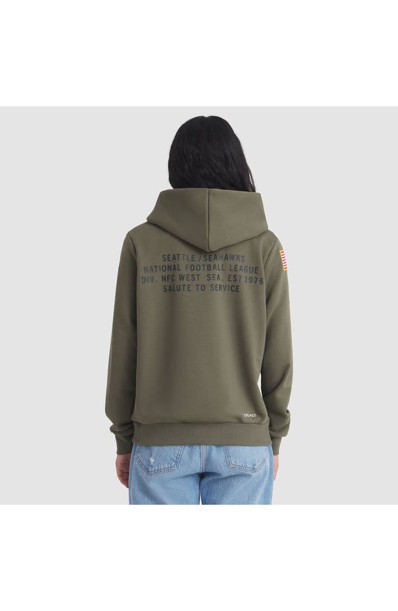 Nike Women's Nike Olive Seattle Seahawks 2025 Salute to Service Sideline Standard Issue Dri-FIT Hoodie, Alternate, color, Olive