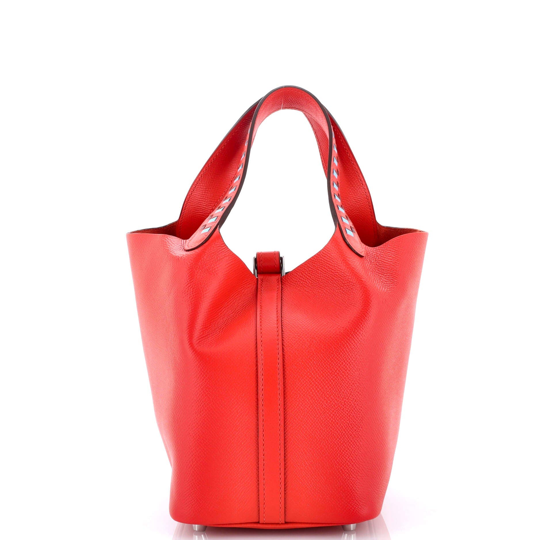 Pre-Owned Hermes Picotin Lock Bag Tressage Epsom PM, Alternate, color, 