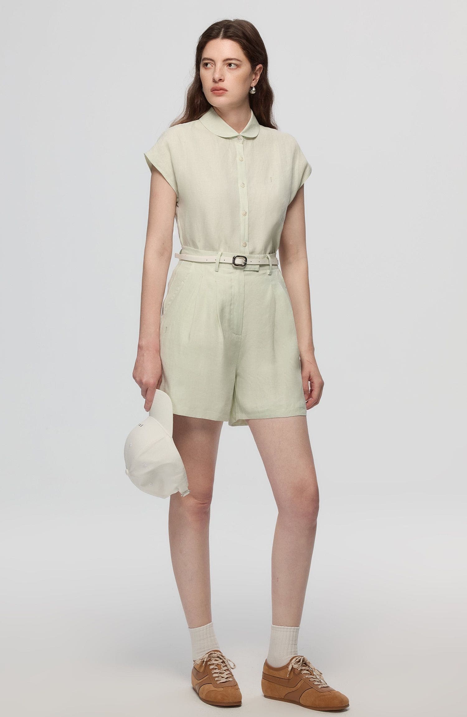 Juana Hemp Retreat Shorts In Light Mint