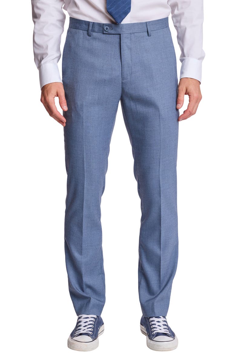 PAISLEY & GRAY Downing Slim Fit Dress Pants, Main, color, Grey Blue Ice