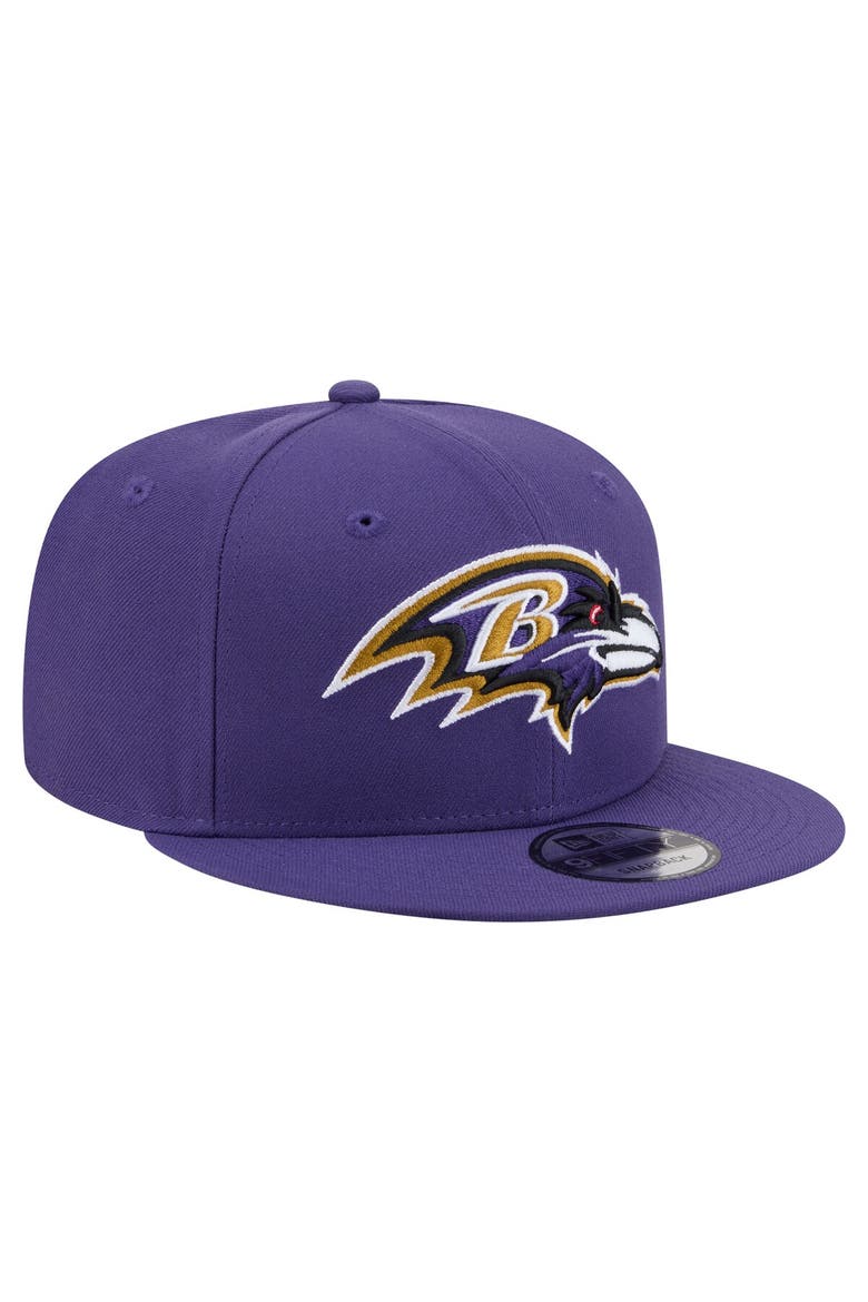 Men's New Era  Purple Baltimore Ravens 9FIFTY Snapback Hat, Alternate, color, Purple