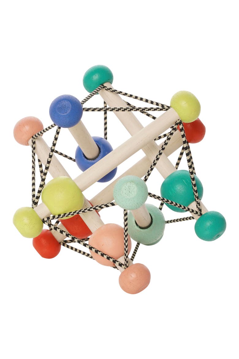 Skwish Colorpop Teether & Rattle Activity Toy, Alternate, color, MULTI-COLOR