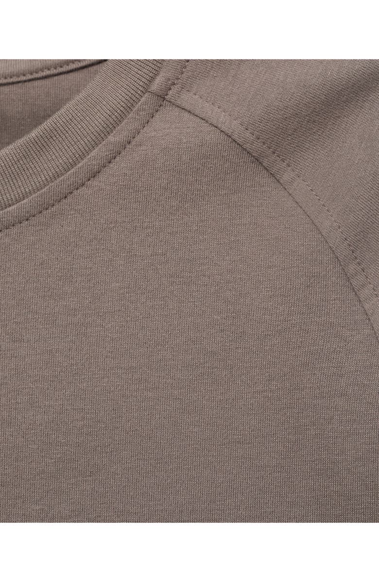 MANGO Fluid Cotton Sweatshirt, Alternate, color, Coffee