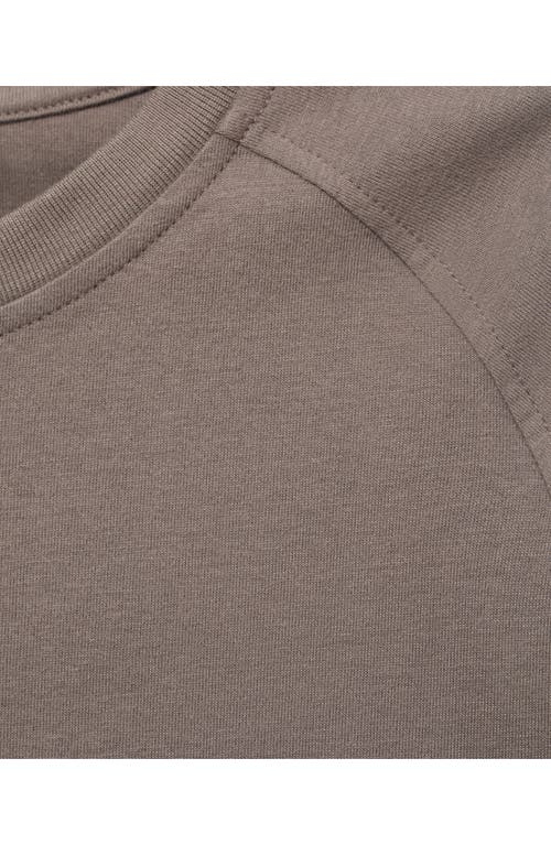Mango Fluid Cotton Sweatshirt In Brown