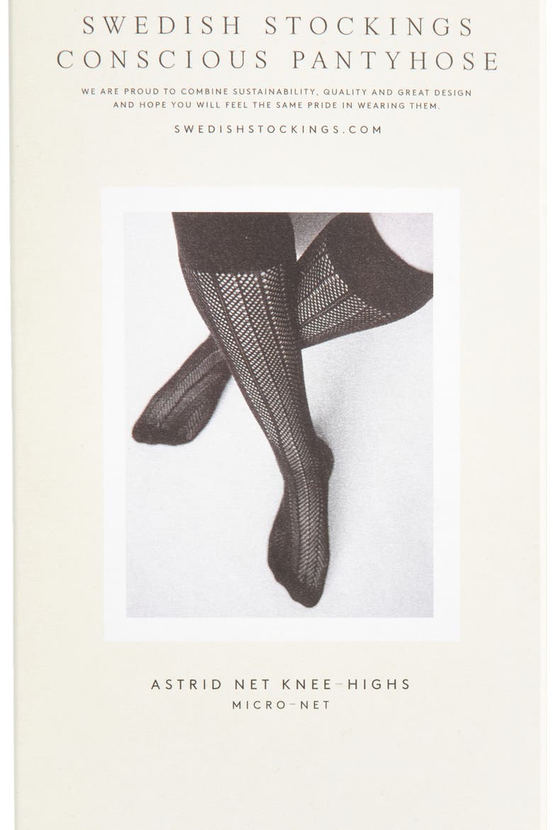 Astrid Knee High Stockings, Alternate, color, BLACK
