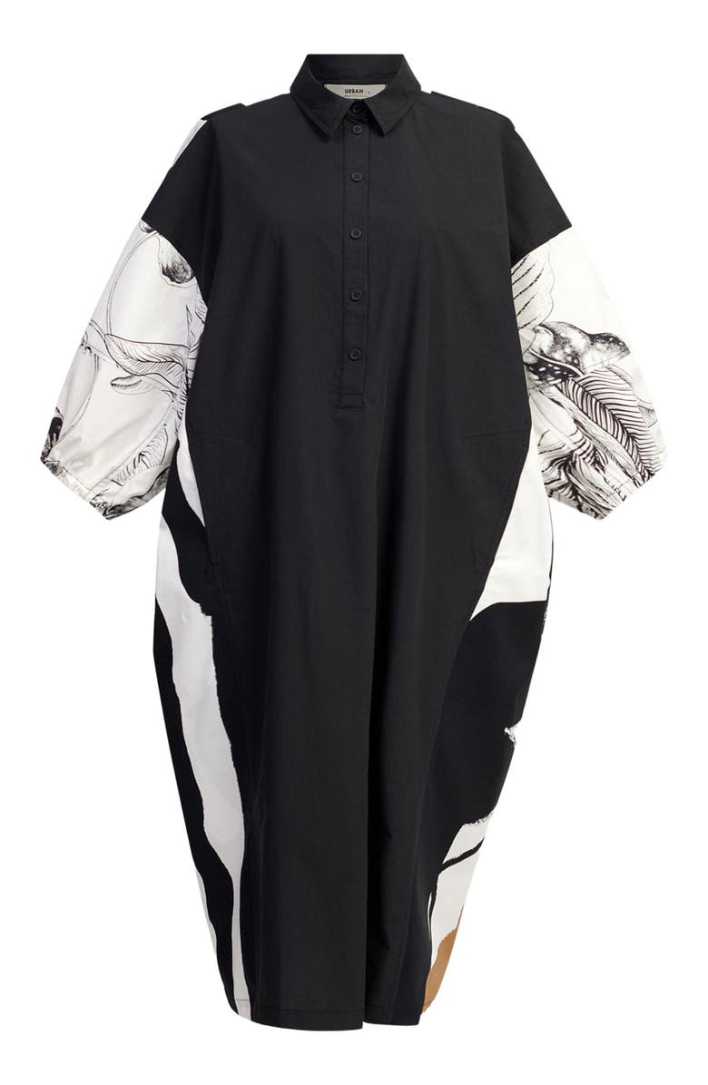 Alembika Oversized shirt dress with puff sleeves, Alternate, color, 