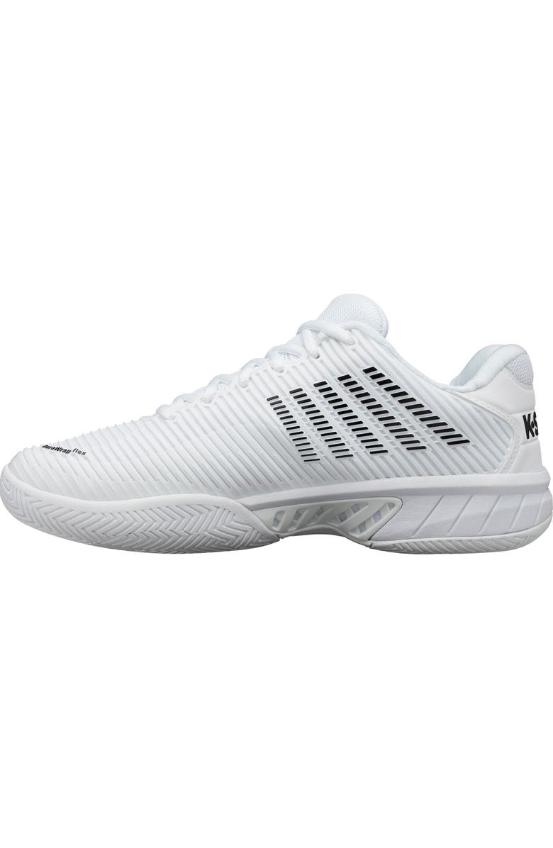 K-Swiss Hypercourt Express 2 Tennis Shoe, Alternate, color, White/ Black/ White