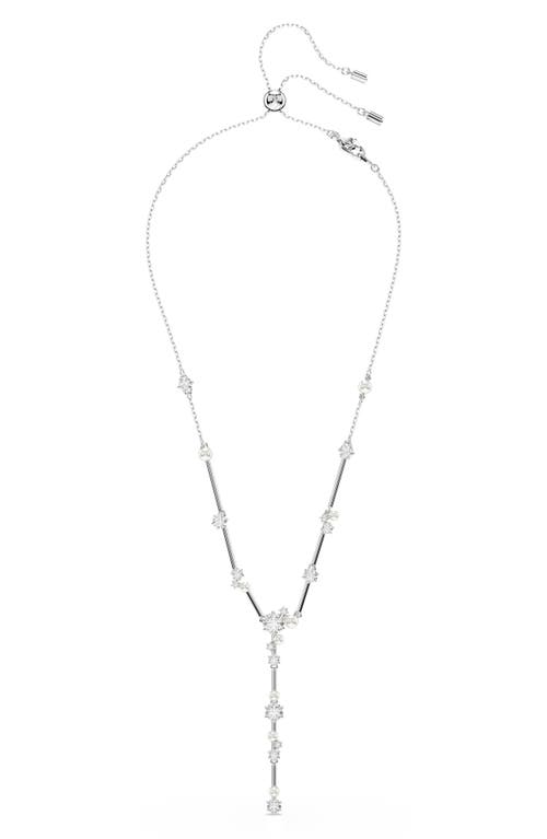 Swarovski Constella Y-halskette In White Gold