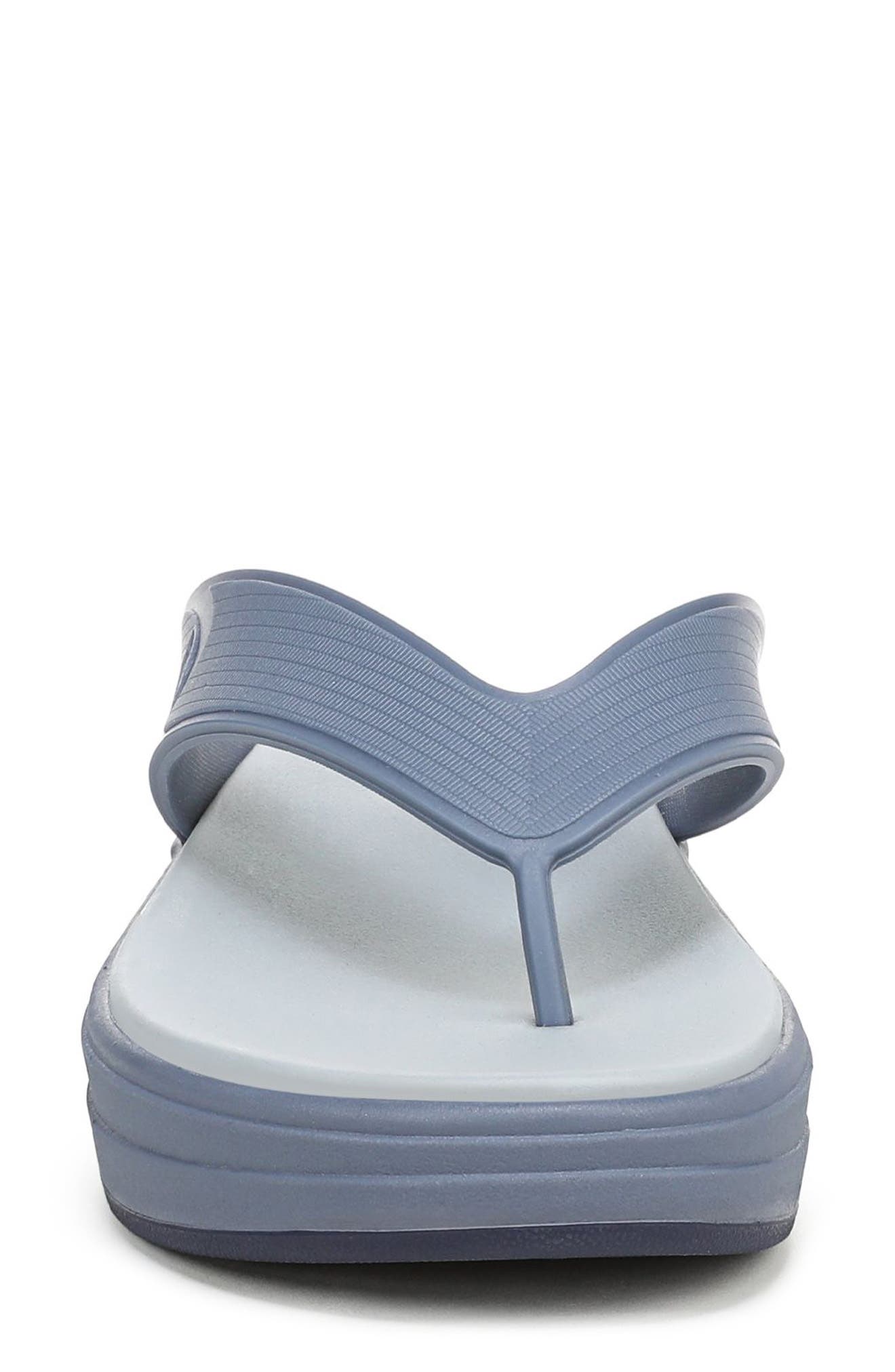 Viv Platform Thong Sandal, Alternate, color, FLINTSTONE BLUE