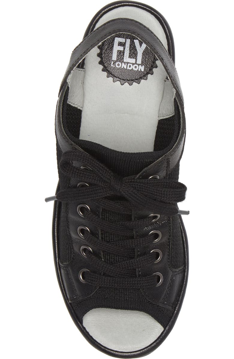 Fly London Yedu Lace-Up Wedge Sandal, Alternate, color,