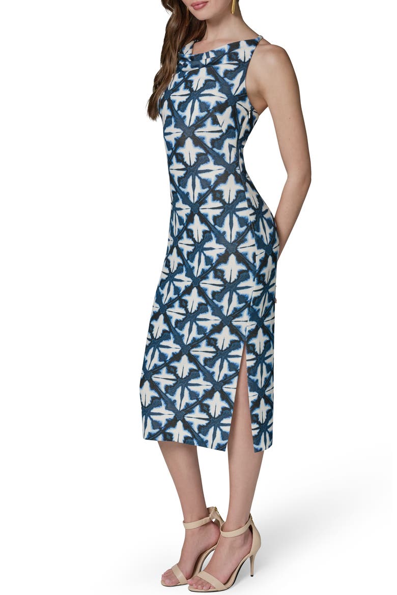 Print Midh Sheath Dress, Alternate, color, NIGHTFALL