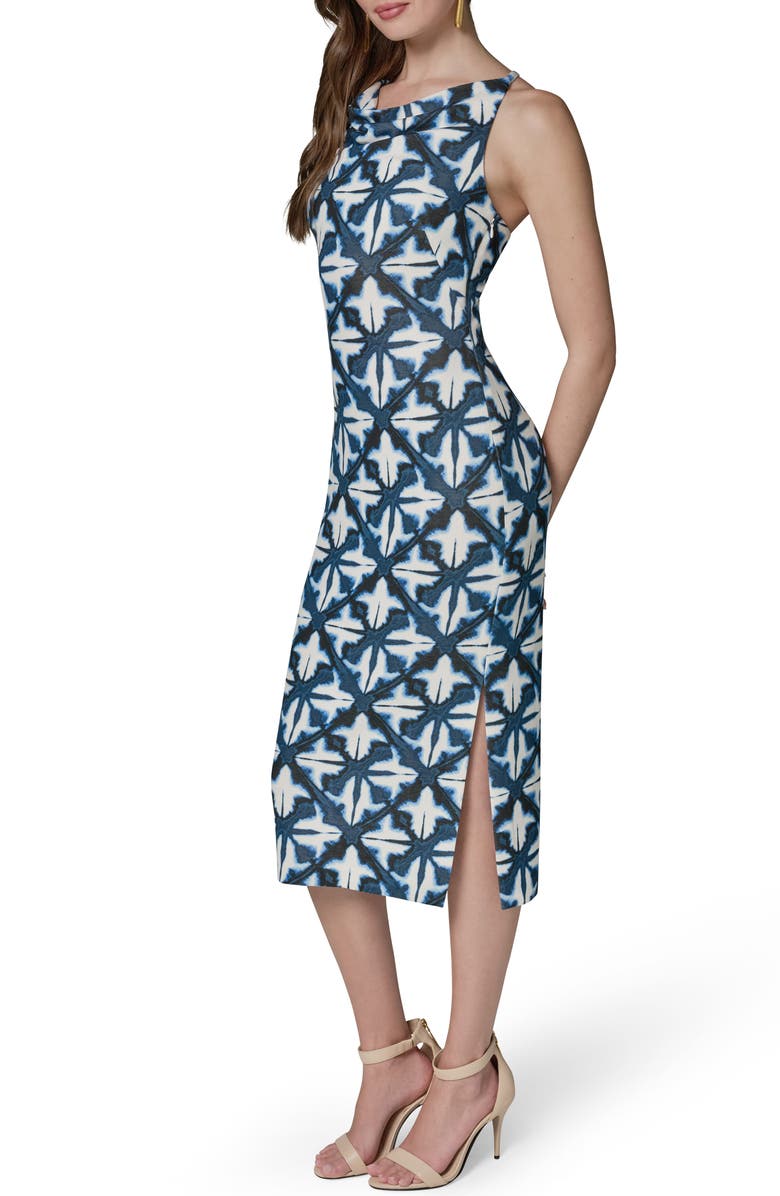 Donna Karan New York Print Midh Sheath Dress, Alternate, color, 