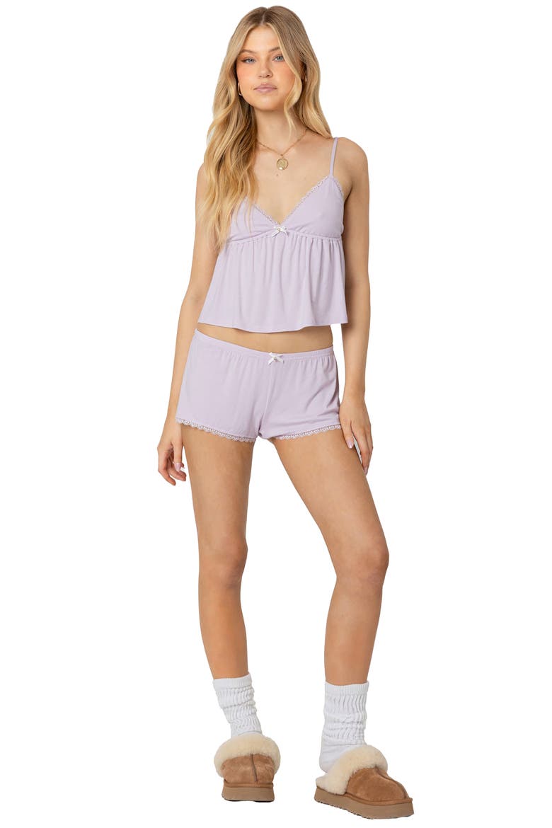 Buffy Crop Babydoll Camisole, Alternate, color, LILAC