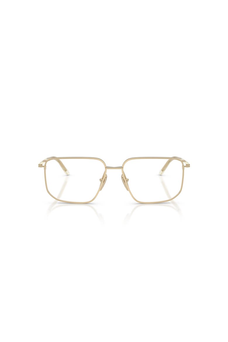 53mm Rectangle optical glasses, Alternate, color, Gold