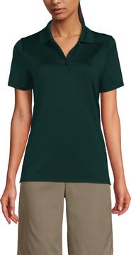 Lands' End School Uniform  Short Sleeve Feminine Fit Rapid Dry Polo Shirt