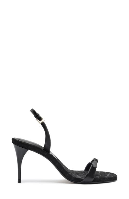 Schutz Aurora Mid Slingback Sandal In Black