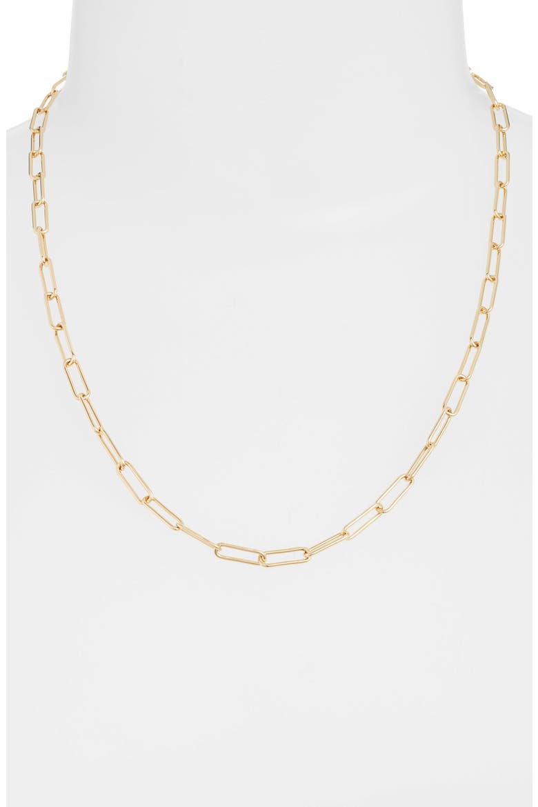 Frankie Chain Necklace, Alternate, color, GOLD