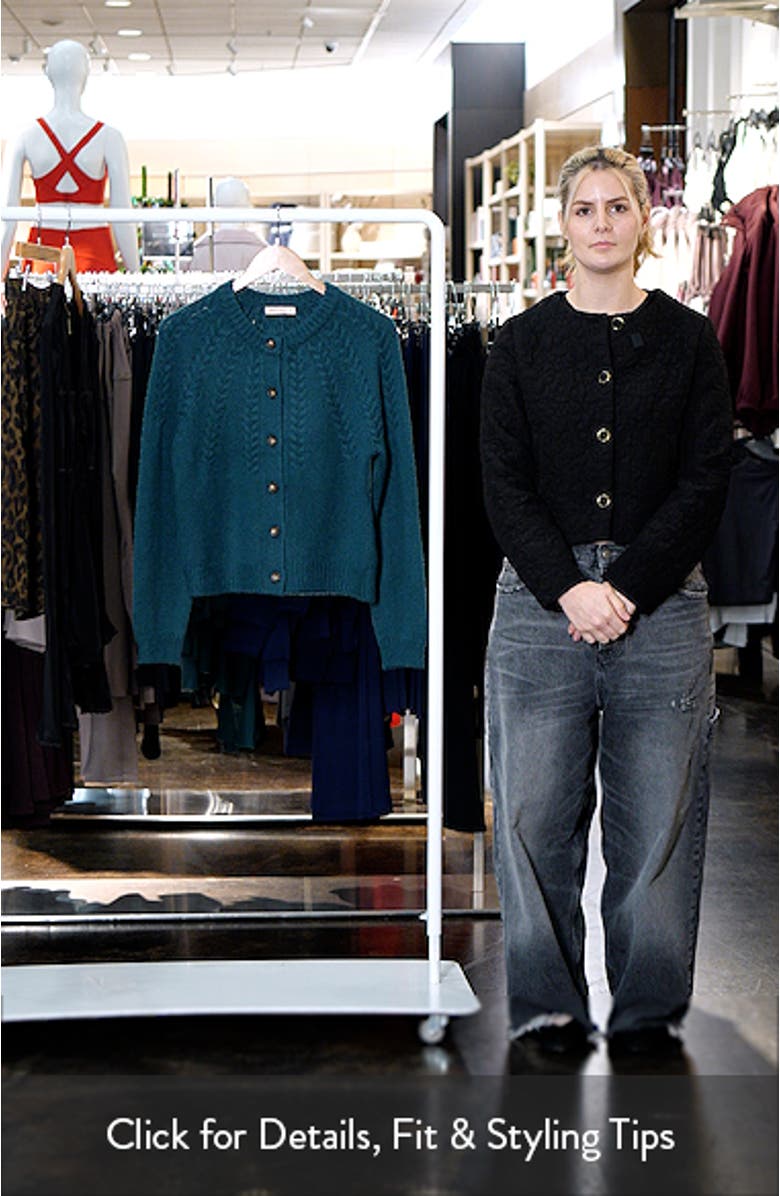 Everly Cable Stitch Cardigan, sales video thumbnail