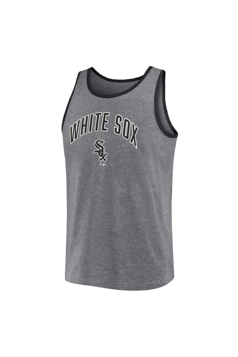 Men's Fanatics Branded  Heather Gray Chicago White Sox Primary Tank Top, Alternate, color, Heather Gray