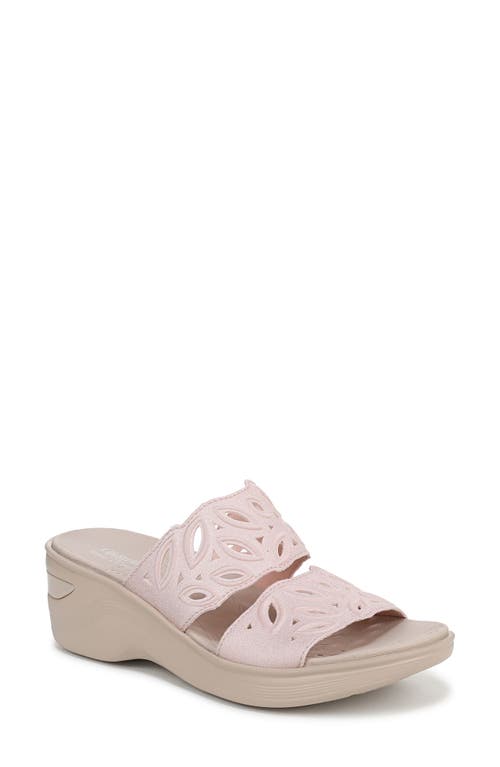 Lifestride Delight Platform Wedge Slide Sandal In Pink