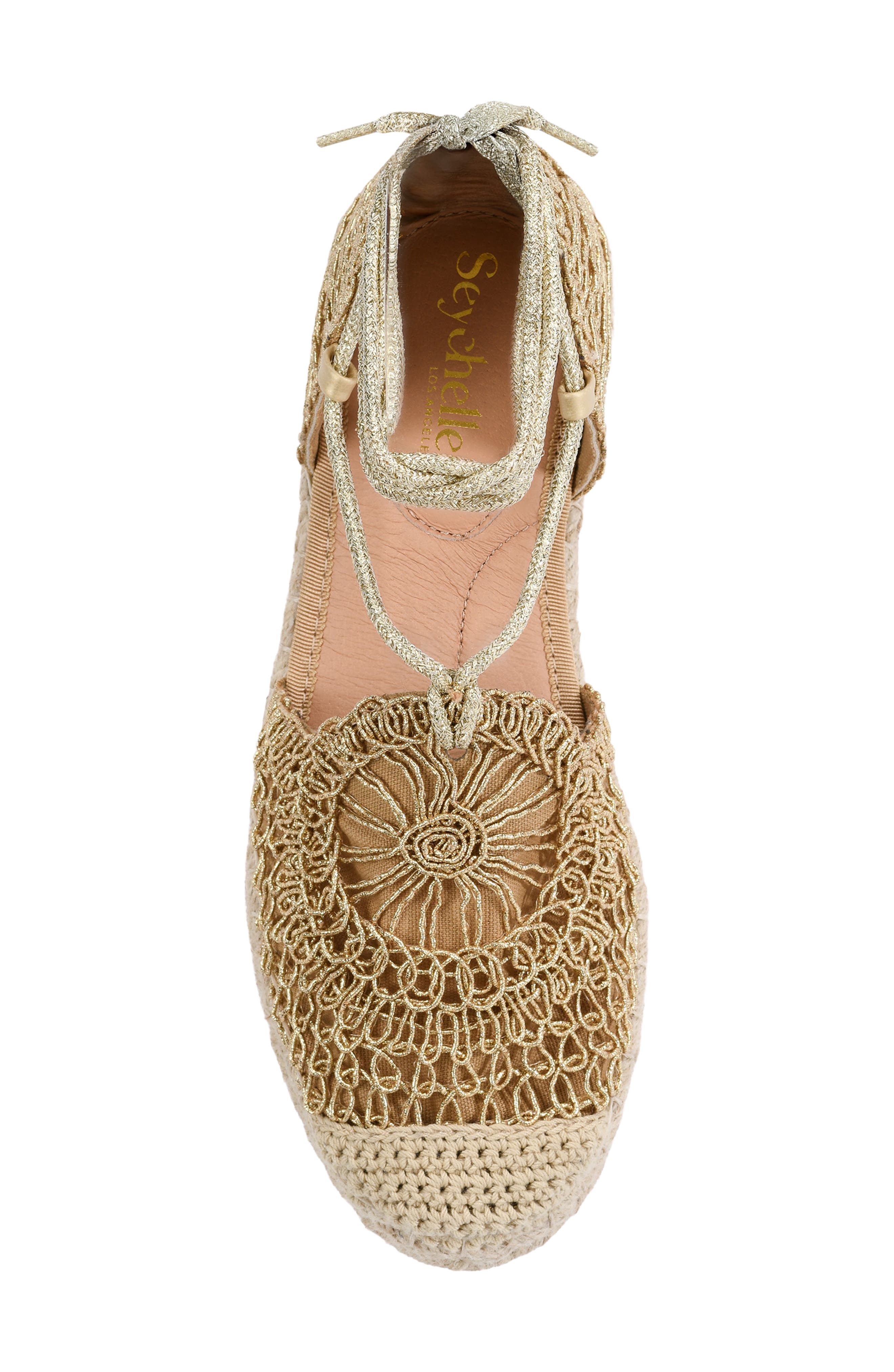 Seychelles Serendipity Espadrille Sandal, Alternate, color, Gold