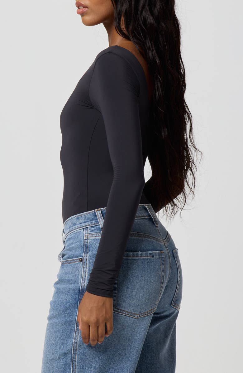 Florence by Mills Softie Flex Bodysuit, Alternate, color, Black