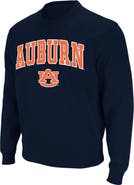 COLOSSEUM Men's Colosseum Navy Auburn Tigers Arch & Logo Crew Neck Sweatshirt