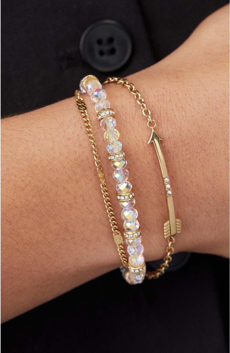 Alex and Ani Arrow Stranded Bracelet Set, Alternate, color, 