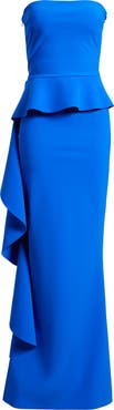Chiara Boni La Petite Robe Eliska Ruffle Strapless Gown