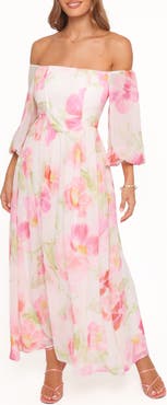 Petal & Pup Chantel Off-Shoulder Maxi Dress