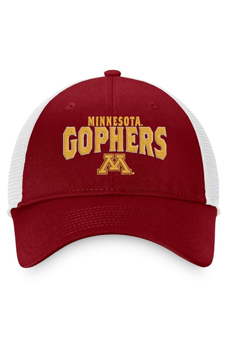 Men's Top of the World Maroon/White Minnesota Golden Gophers Breakout Trucker Snapback Hat, Alternate, color, Maroon