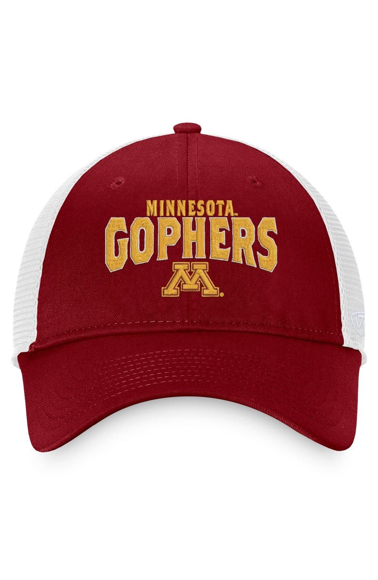 TOP OF THE WORLD Men's Top of the World Maroon/White Minnesota Golden Gophers Breakout Trucker Snapback Hat, Alternate, color, Maroon