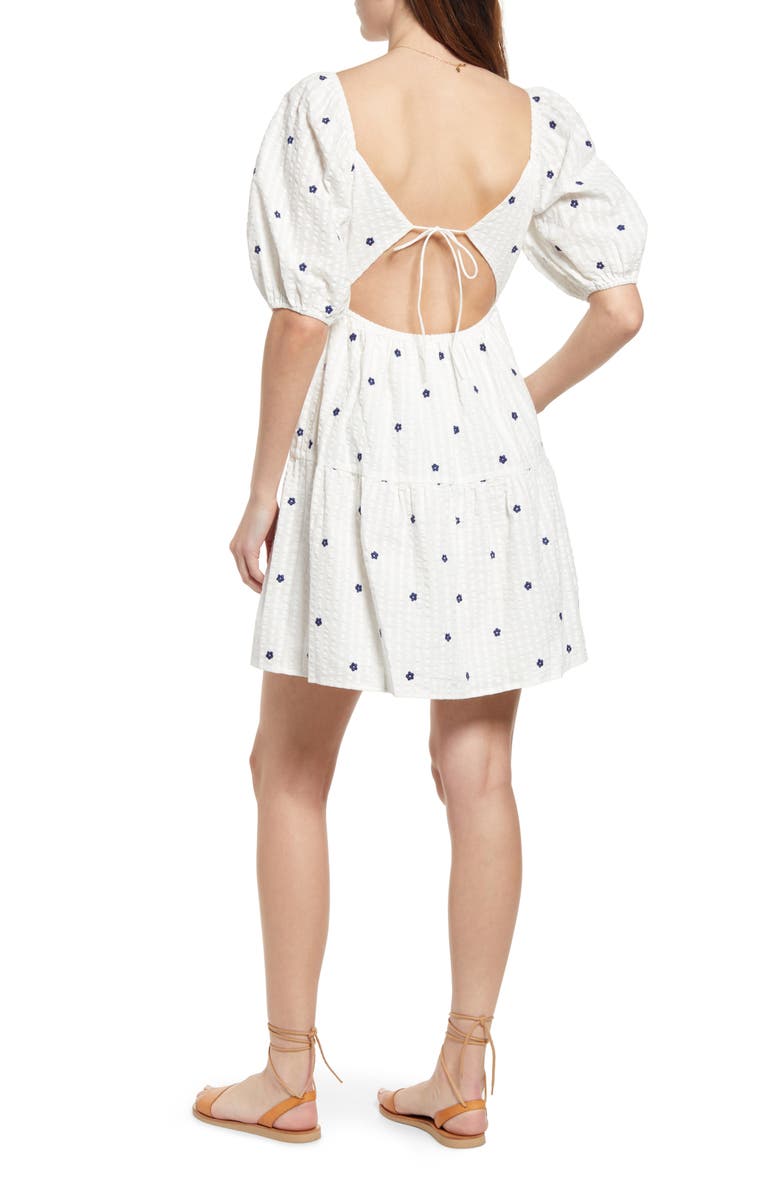 Rails Selene Floral Embroidered Cotton Fit & Flare Dress, Alternate, color, 