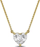 Julianna B. 2 CTW Lab-Grown Diamond Heart Necklace 14K