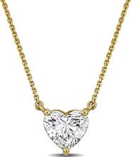Julianna B. 2 CTW Lab-Grown Diamond Heart Necklace 14K