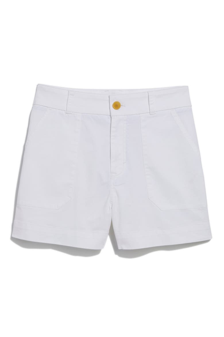 Cotton Utility Chino Shorts, Alternate, color, WHITE CAP