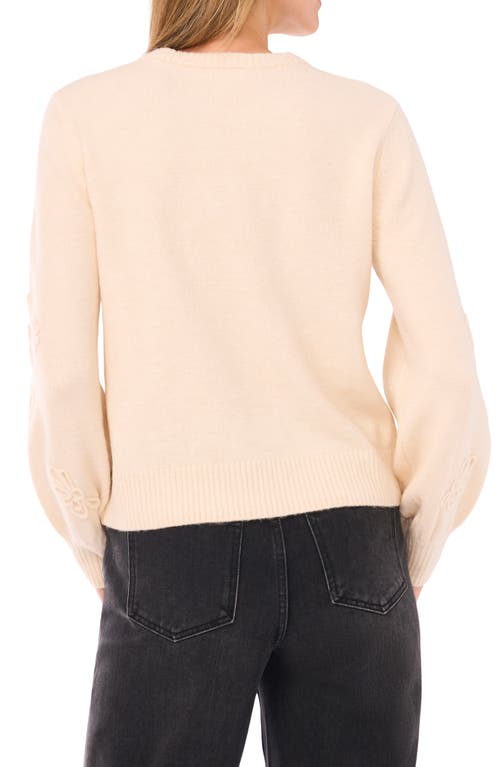 Parker Floral Embroidered Sweater In Pink