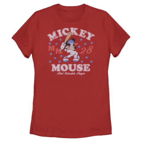 Women's Mickey & Friends Most Valuable Baseball Player  Graphic T-Shirt