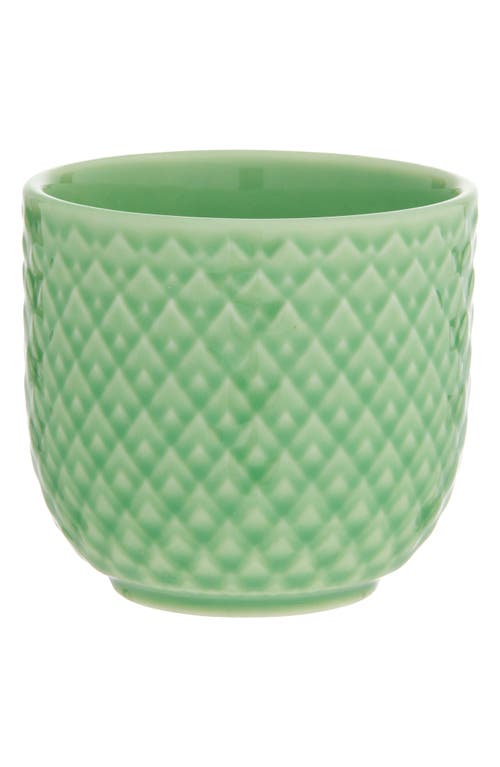 Lyngby Porcelaen Rhombe Color Egg Cup In Green
