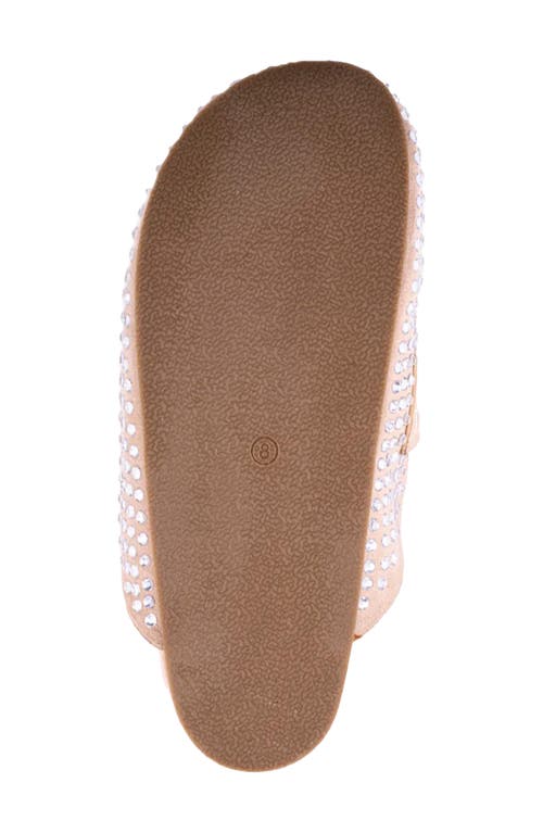 Shushop Tracy Crystal Embellished Mule In Gray