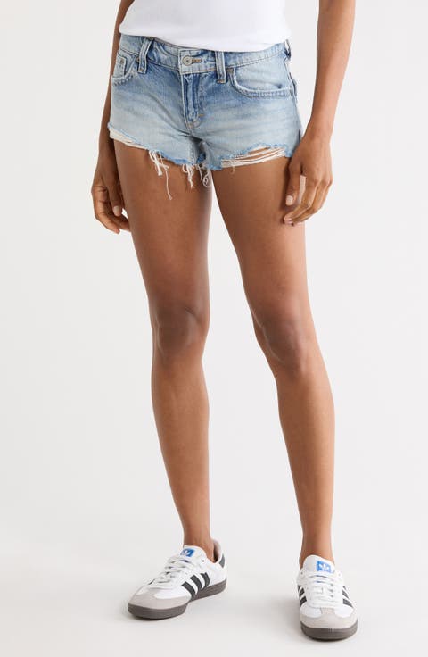 Festival Low Rise Denim Shorts (So What Wash)