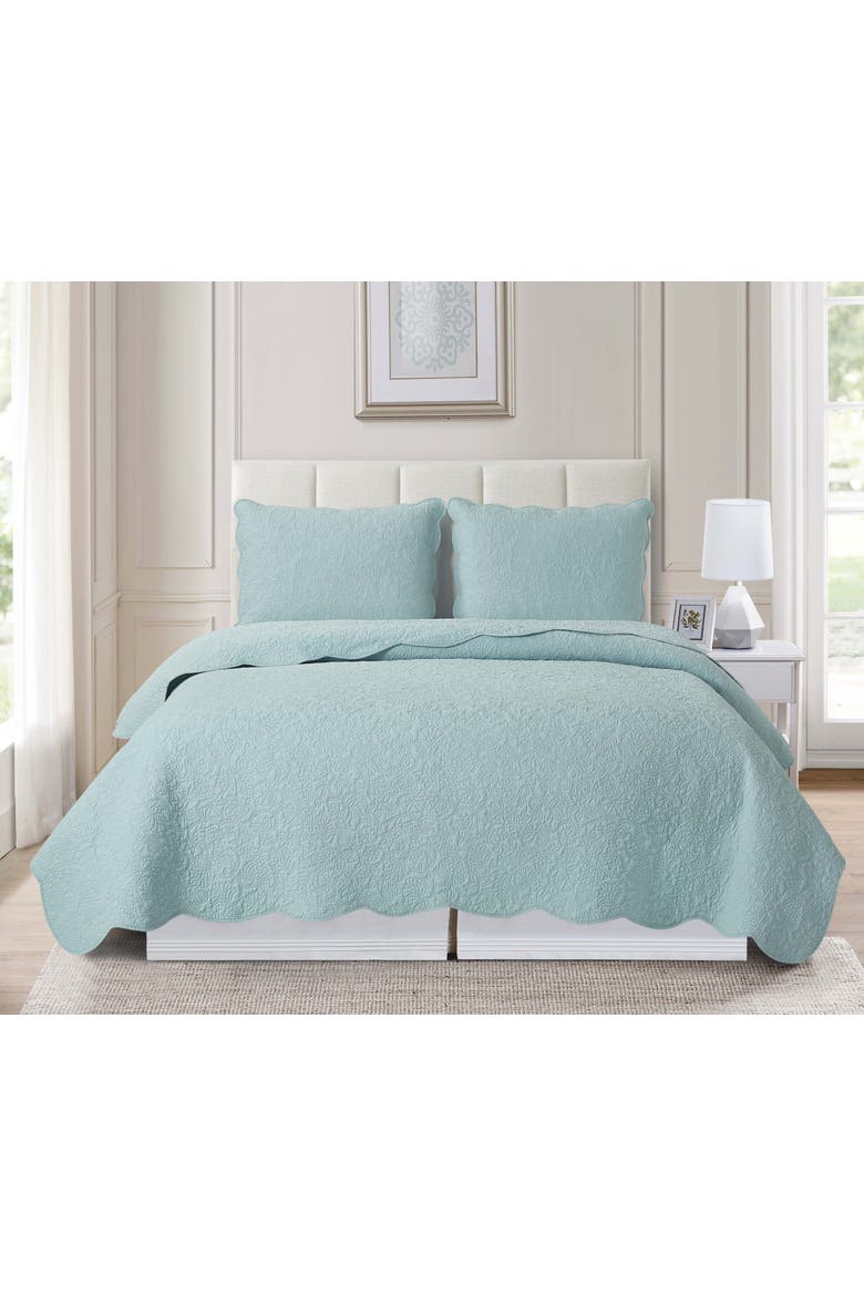 Christiana Breeze Quilt Bedding Collection, Alternate, color, Blue