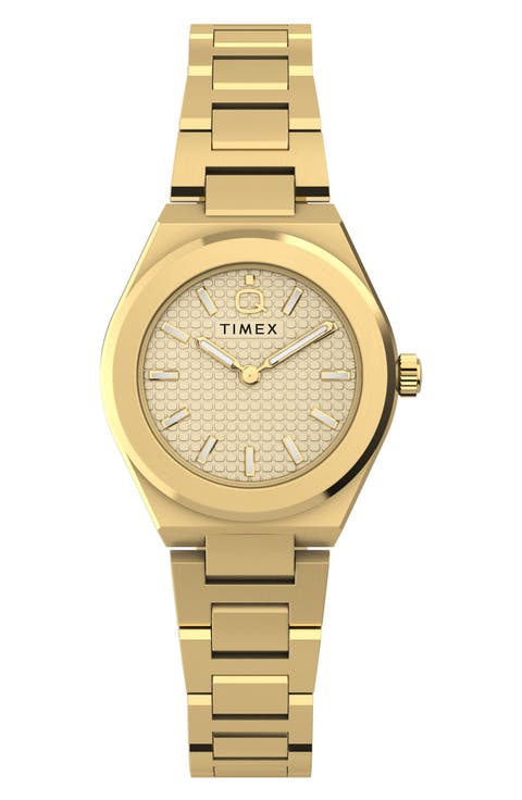 Q Timex® Continental Mini 24mm Stainless Steel Bracelet Watch