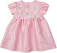 Florence Eiseman Dupioni Dress With Flower Vines