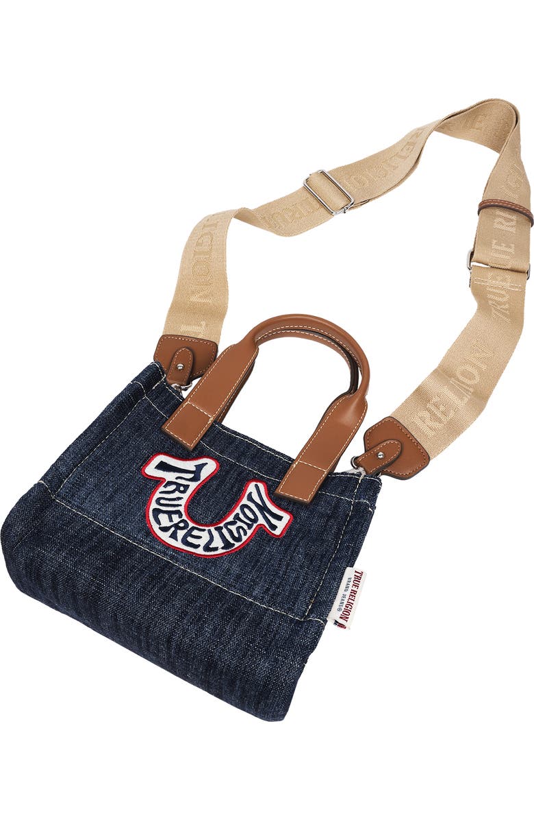 True Religion Retro Horseshoe Crossbody Bag, Alternate, color, Dark Denim