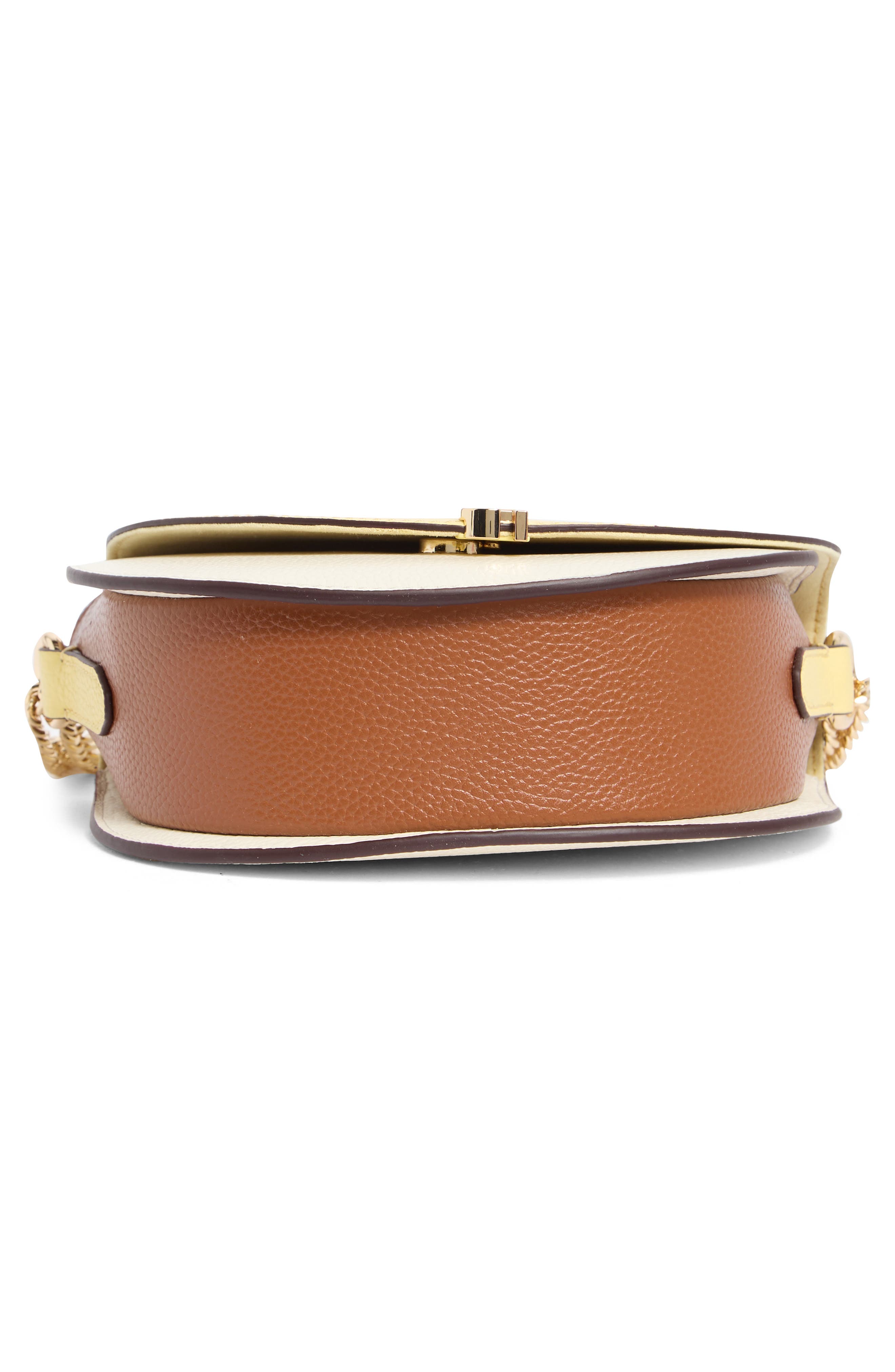 Cole Haan Evie Chain Leather Saddle Bag, Alternate, color, 