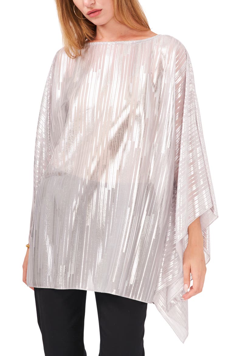 Hilo Dolman Sleeve Tunic, Main, color, SILVER/SILVER